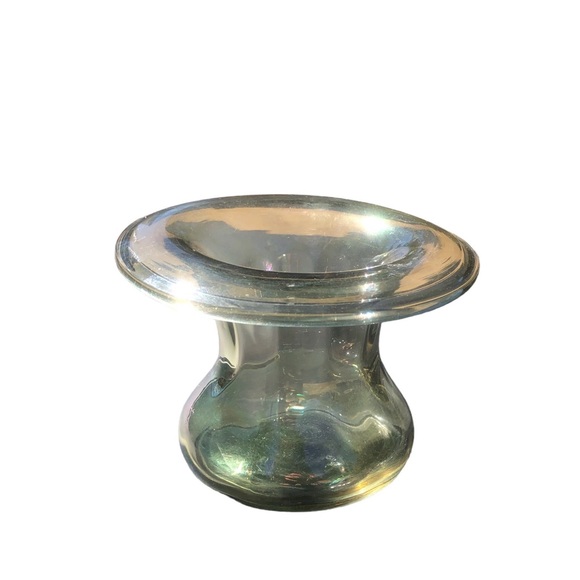 Vintage art glass. Iridescent green. - Picture 2 of 6